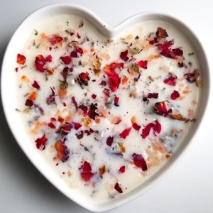 Lavender Heart Dish Soy Candle 3 Wick